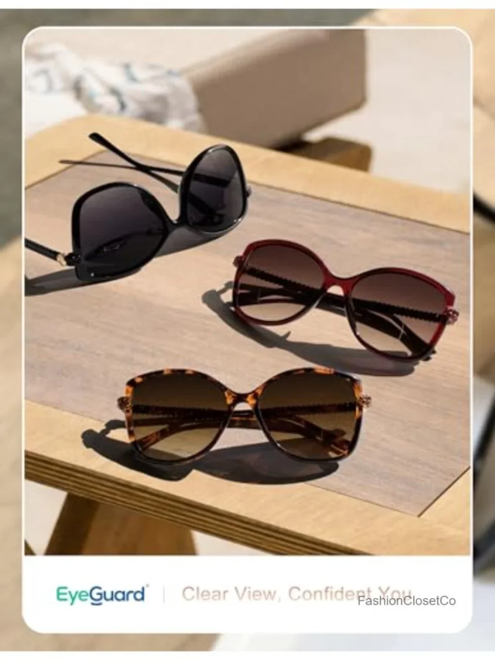Bifocal Reading Sunglasses for Women 2 Pack Oversized UV400 Protection